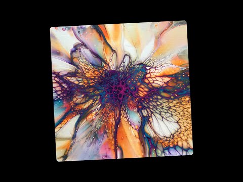 (349) How to Create a Bloom with a Coloured CA ~ Bloopers Included ~ Acrylic Fluid Painting