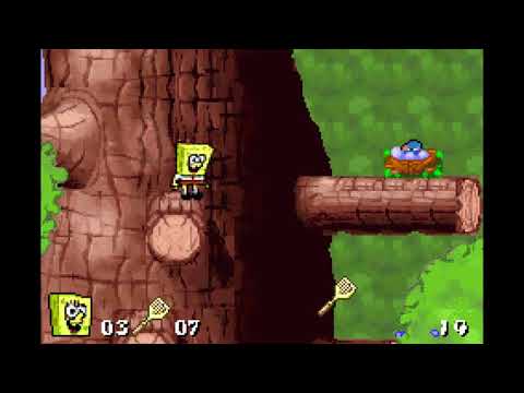 SpongeBob SquarePants SuperSponge (GBA) Sandy's Tree Dome Speedrun(60fps)