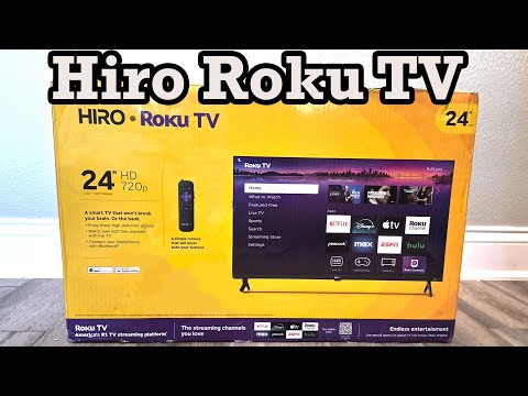 Roku Hiro TV 32" 720p HD Smart TV Flat Screen LED Television TV and Dolby Audio for Streaming, 3X HDMI Ports, with Wi-Fi & Bluetooth - H32C2C4 video review thumbnail