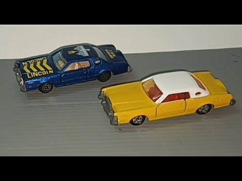 Diecast comparison Lincoln Continental - Tomica vs Yat Ming