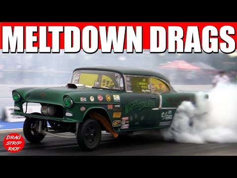 Old School Gassers Drag Racing Meltdown Drags Video
