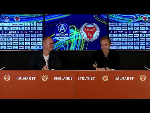 Presskonferens efter Kalmar FF- IFK Norrköping 28 maj 2023