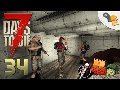 7 Days To Die Hirnsturz-Bande S01E34 - Zombieabwehr [Let´s Play][Deutsch][German]