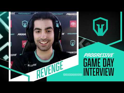 Revenge Gameday Interview after win against Team Liquid! Presented by Progressive