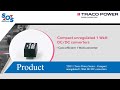 TDU 1 Traco Power Series – Compact unregulated 1 Watt DC DC converters  | SOS electronic
