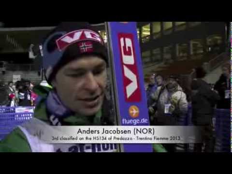 Fiemme 2013 - Anders Jacobsen - Bronze medal on the HS134 of Predazzo