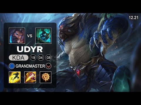 Udyr vs Hecarim Jungle - EUW Grandmaster - Patch 12.21 Season 12