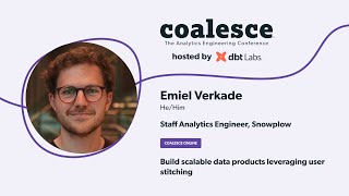 Build scalable data products leveraging user stitching