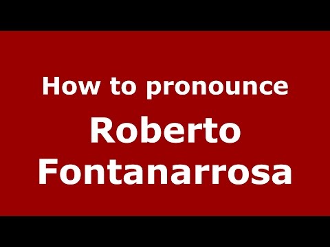 How to pronounce Roberto Fontanarrosa (Spanish/Argentina) - PronounceNames.com