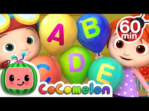 ABC Song with Balloons + More Nursery Rhymes & Kids Songs - CoComelon