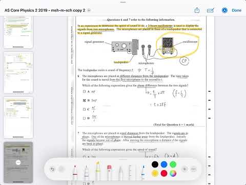 Edexcel Linear AS Core Physics 2 May 2019 (Part 1)