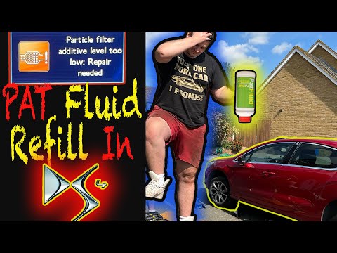 Particle Filter Additive Level Too Low. Citroen C4/DS4 PAT Fluid Refill Top Up