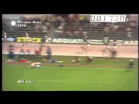 Europei di atletica Roma 1974   Finale 800 metri uomini   Perle di sport