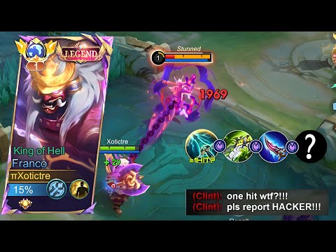 FIGHTER FRANCO !! I FINALLY FOUND THE BEST ITEM FOR FRANCO ( one hook delete )FRANCO GAMEPLAY ~ MLBB