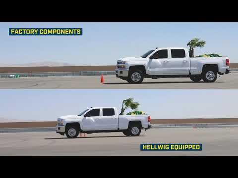 The Hellwig Products Difference - Slalom Testing Before and After Hellwig Installation