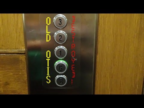 Vintage OTIS elevator ruined by Pickerings at the MacDonald Morlich Hotel in Aviemore