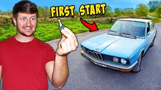 ABANDONED BARN FIND BMW FIRST START UP IN 30 YEARS!