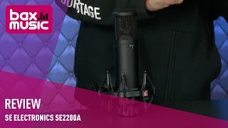 Video thumbnail for SE Electronics SE2200a II multi pattern condenser microphone - Review by Bax Music UK