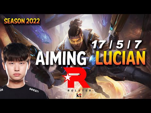 KT Aiming LUCIAN vs CAITLYN ADC - KR Ranked