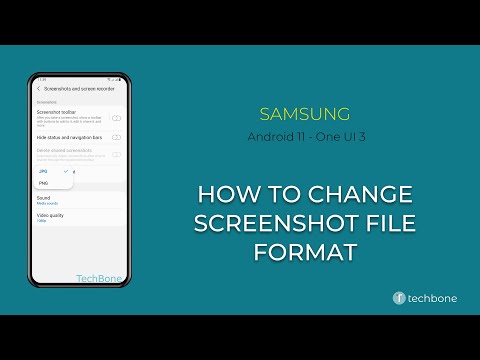 How to Change Screenshot file format - Samsung [Android 11 - One UI 3]