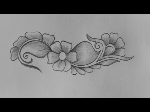 How to draw a flower? Easy drawing. @Art By Esha