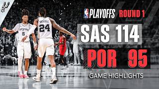 Victor Wembanyama - De'Aaron Fox - San Antonio Spurs - Portland Trail Blazers