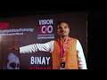 Help Farmers Remain Farmers Binay Kumar TEDxSiddagangaInstituteofTechnology
