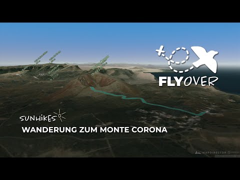 Wanderung zum Monte Corona bei Yé auf Lanzarote – Flyover