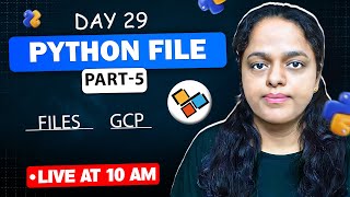 DAY 29: FILES -JSON & CSV &  CLASSES 🚀 | OOP in Python