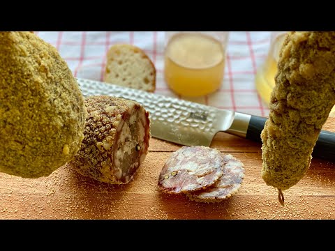 Homemade SALAMI WITHOUT salami casing - Italian Dry Sausage - Easy recipe without GUT like PITINA