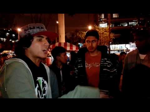 CALERO vs PAPALETA vs ALDAHIR - PARTE 1 BATALLA DE RAP ZOMBIES PARQUE KENNEDY