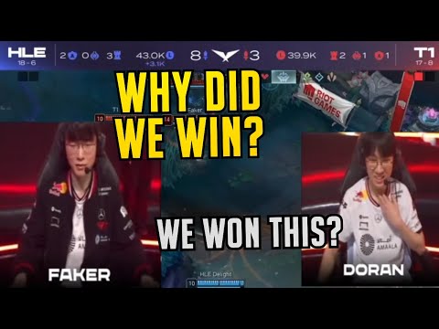 NOT EVEN T1 FAKER KNOWS WHY - T1 vs HLE Highlights with Voice Comms Translated