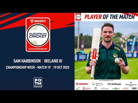 POTM: S.Harbinson - IRE-XI vs ITA | Highlights | Dream11 ECC23 | 19 Oct 2023 | ECC23.103