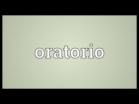 Oratorio Meaning