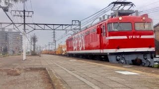 新津工臨, 数年ぶりにEF81-95虹釜で運転  19/8/19