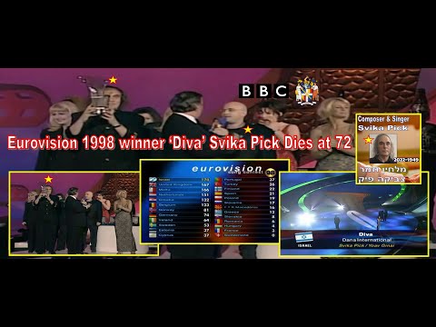 Eurovision 1998 winner ‘Diva’ Svika Pick dies at 72  -  ( המלחין צביקה פיק 1949 -  2022 )