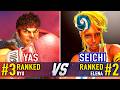SF6 YAS 3 Ranked Ryu Vs SEICHI 2 Ranked Elena SF6 High Level Gameplay