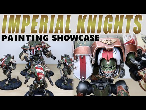 PAINTING SHOWCASE Imperial Knights Warhammer 40k Army Commission