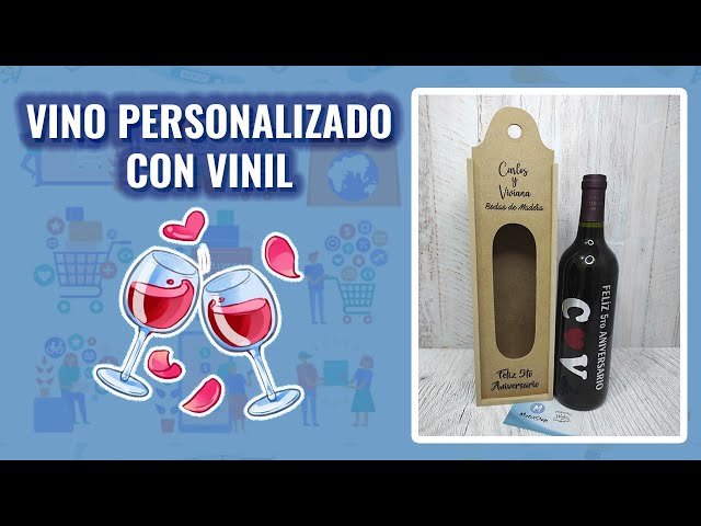 Vídeo relacionado con Wanapix | Caja de Vino Personalizada con Fotos y Textos | Caja de Madera con Tapa Corrediza y Asa | Capacidad 1 Botella | Regalo Boda | 11 x 37,5 x 10,5 cm