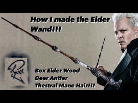 How I made the Elder Wand from Fantastic Beasts and Harry Potter!!! DIY