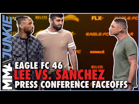 Diego Sanchez is INTENSE at faceoff with Kevin Lee | Eagle FC 46