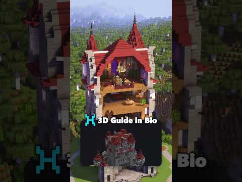 Minecraft Survival Castle🏠 Get the 3D Build Guide on Heybuilds.com 🧷Link in Bio!