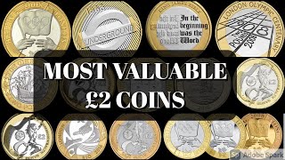 Twelve Most Valuable £2 Coins In Circulation - And How Much They