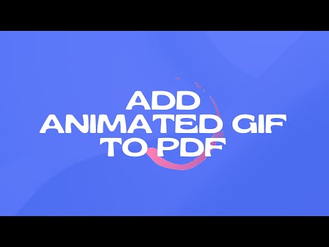 How to Add Animated GIF to PDF (NOT STATIC GIF IMAGE)?