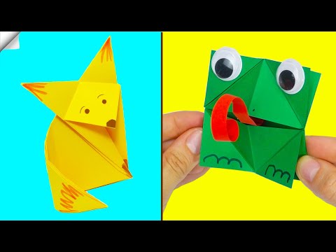 6 DIY paper crafts Moving paper TOYS Easy paper crafts
