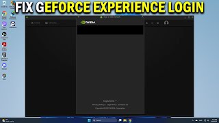 How To Fix Unable To Login to GeForce Experience - Easy Fix
