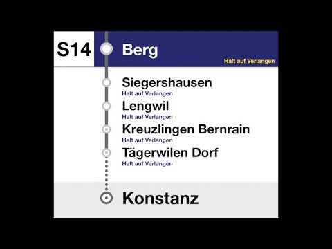 Thurbo/SBB Ansagen - S14 Weinfelden – Kreuzlingen – Konstanz