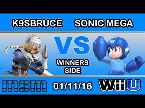 MSM 32 - DP | K9sBruce (Sheik) Vs. Sonic Mega (Mega Man) Winners Side - Smash Wii U