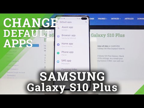 How to Change Default Apps in Samsung Galaxy S10 Plus - Personalize Applications