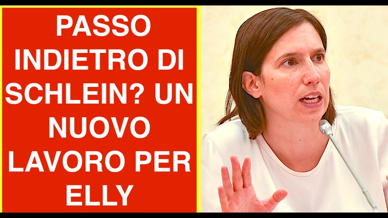 PRONTO UN CLAMOROSO PASSO INDIETRO DI SCHLEIN? UN NUOVO LAVORO PER ELLY